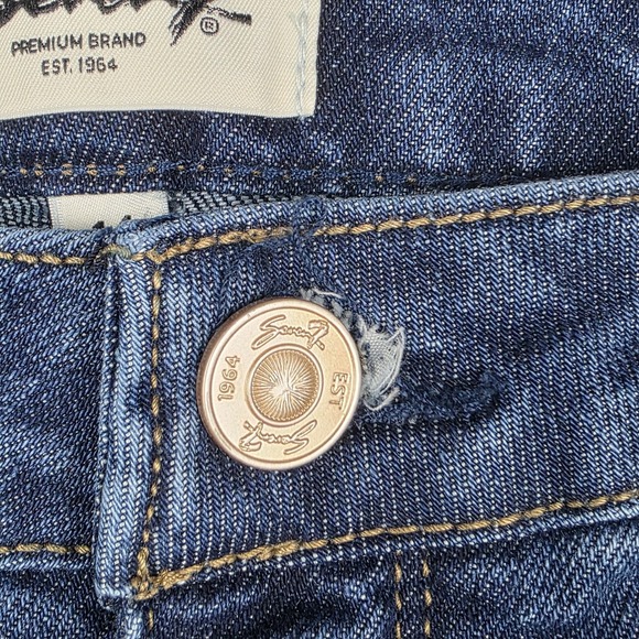 Seven7 Jeans Womens Size 14 90's Straight Jean In Divine Blue Denim Pants New - Picture 6 of 14